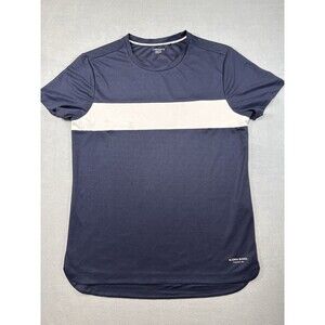 Björn Borg Hydro-Pro Men’s Large Navy Colorblock Athletic T-Shirt Recycled